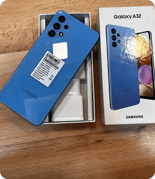 Samsung smartphone with retail box